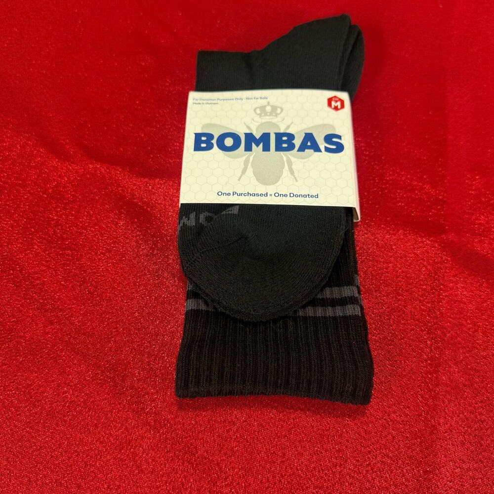 Bombas Unisex Black Size Medium Adult Socks